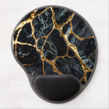 Black Marble with Gold Vein