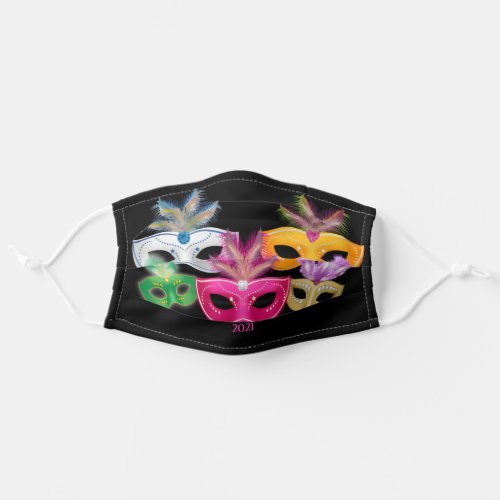 Black Mardi Gras Masks and Message