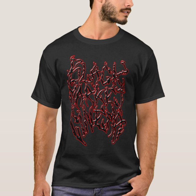 Black Market Death Metal logo T-Shirt (Front)