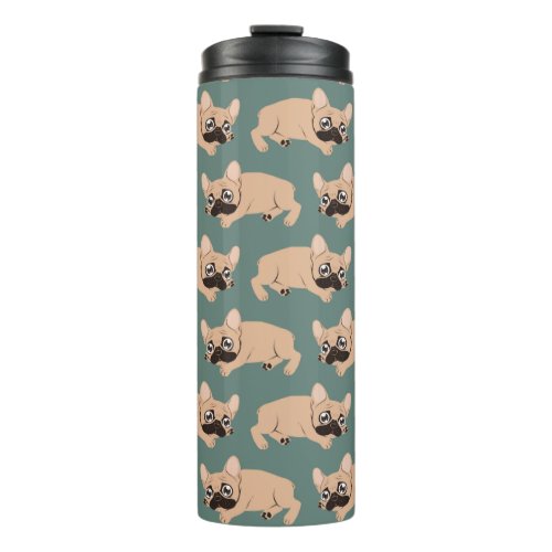 Black Mask Frenchie Puppy Needs Your Love Thermal Tumbler