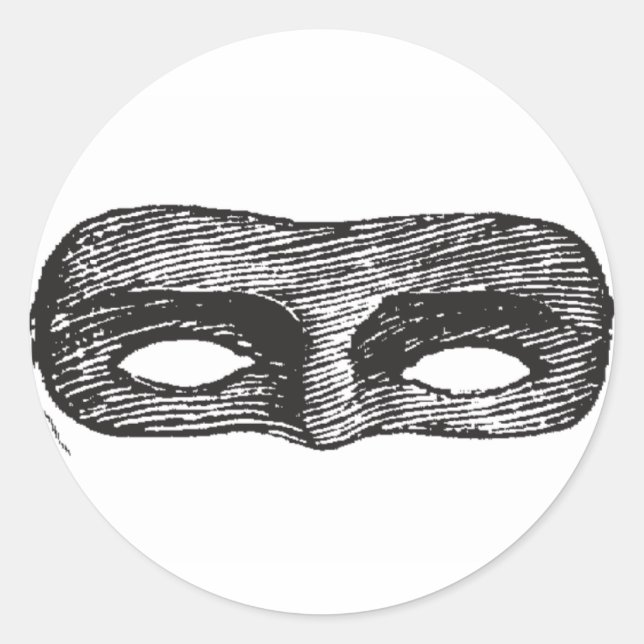 Black Mask Stickers (Front)