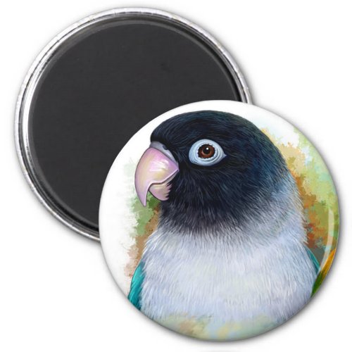 Black_masked lovebird magnet