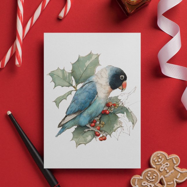 Black Masked Lovebird sketch Postcard (Creator Uploaded)