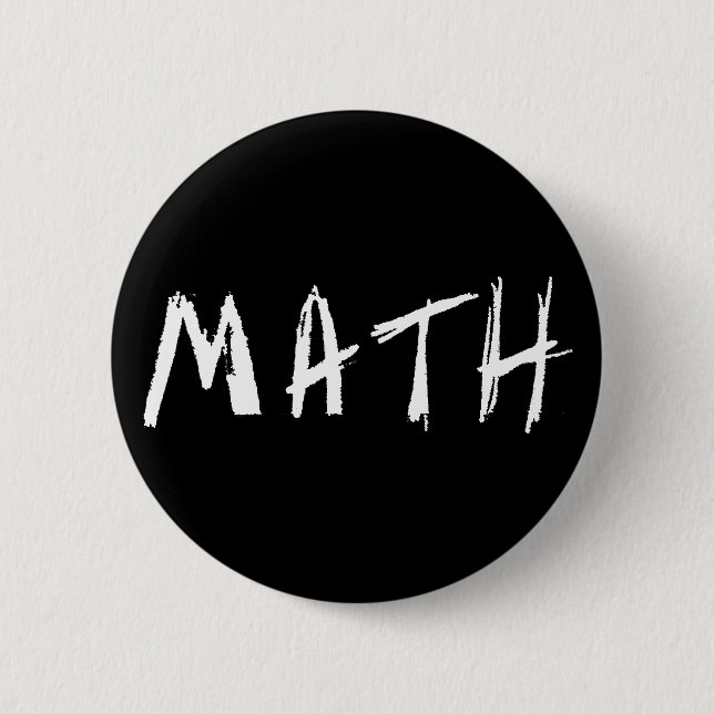 Black Math Button (Front)