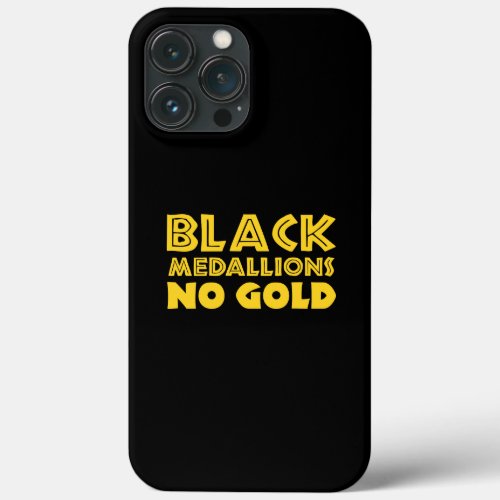 BLACK MEDALLIONS NO GOLD iPhone 13 PRO MAX CASE