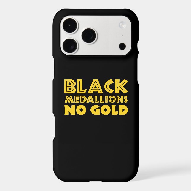 BLACK MEDALLIONS NO GOLD Case-Mate iPhone CASE (Back)