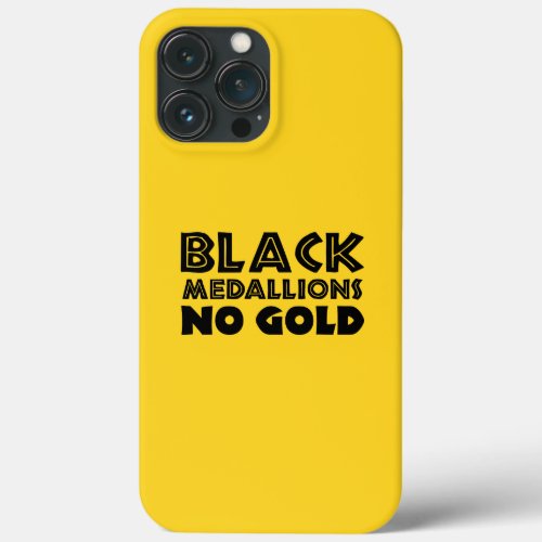 BLACK MEDALLIONS NO GOLD iPhone 13 PRO MAX CASE