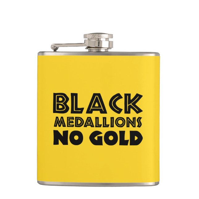 BLACK MEDALLIONS NO GOLD FLASK (Front)