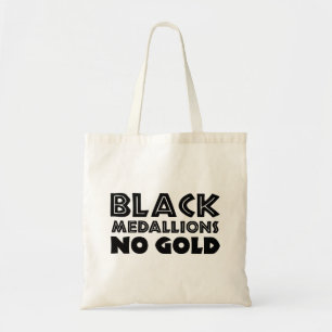 BLACK MEDALLIONS NO GOLD TOTE BAG