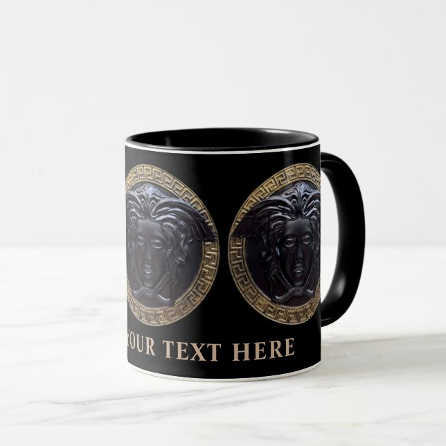Black Medusa High-End Designer's Personalized Mug (Front Right)