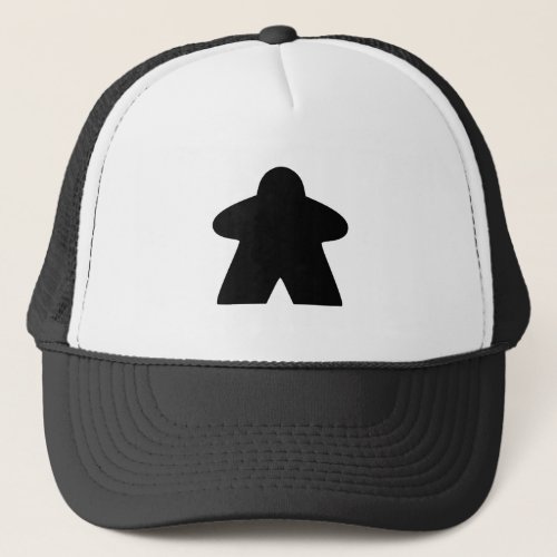Black Meeple Board Game Piece Trucker Hat