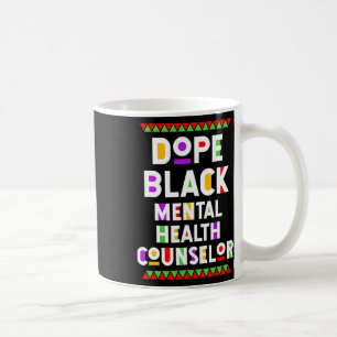 Black Mental Health Counselor African American Job Coffee Mug