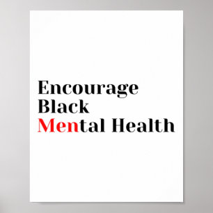 Black Mental Health Mental Health Awareness Poster