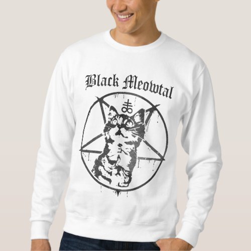 Black Meowtal Sweatshirt