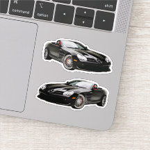 Black Mercedes Car Sticker