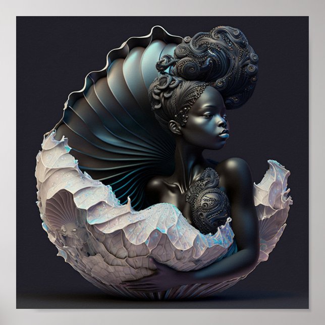 'Black Mermaid 4' Poster (Front)