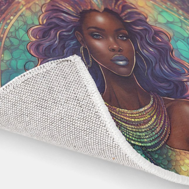 Black Mermaid Area Rug (Indoor)