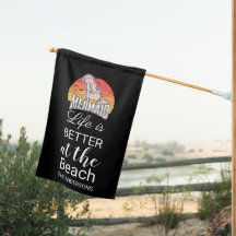 BLACK |  MERMAID Personalized Beach House