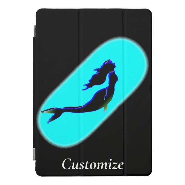 Black mermaid rising Thunder_Cove iPad Pro Cover (Front)