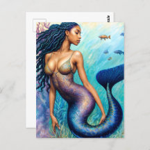 Black Mermaid Underwater