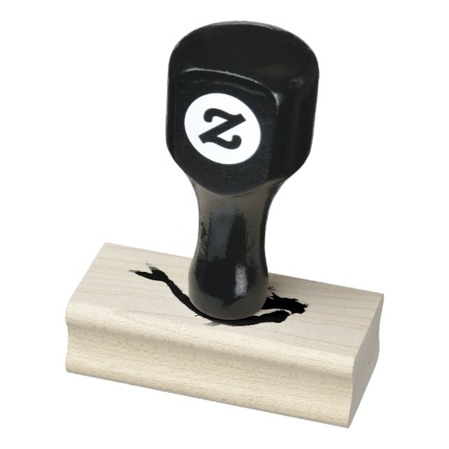 black mermaids swimming underwater rubber stamp (Stamp)