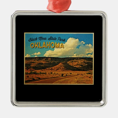 Black Mesa Oklahoma Metal Ornament