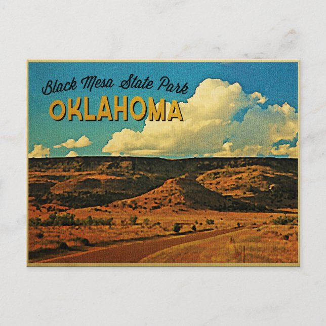 Black Mesa Oklahoma Postcard (Front)
