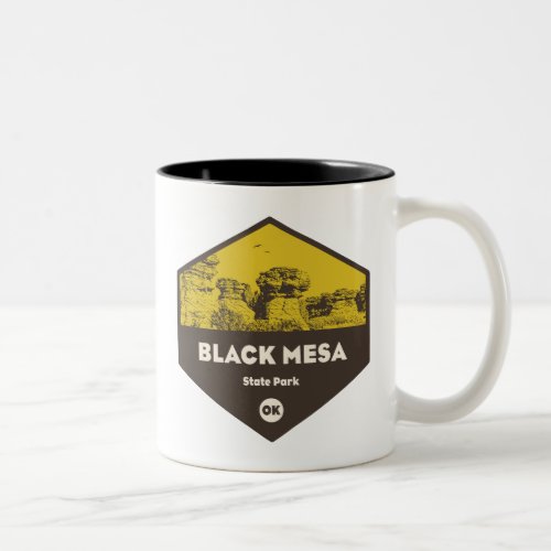 Black Mesa State Park Oklahoma Two_Tone Coffee Mug