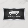 Black Mesh Construction Hauling Dump Truck Business Card