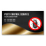 Black Mesh Gold Pest Control Service Business Card Magnet