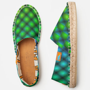 Black Mesh White Balls Moire by Kenneth Yoncich Espadrilles