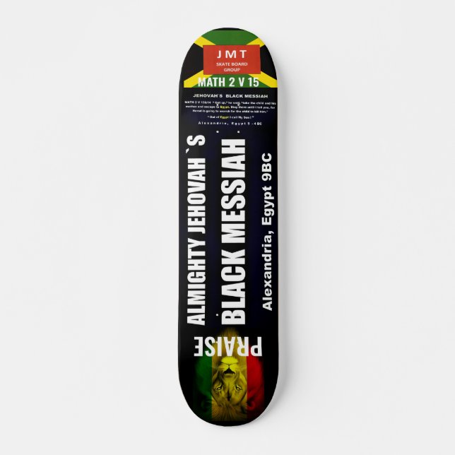 BLACK MESSIAH Skateboard, 7¾" Deck (Front)