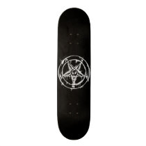 Black Messy Baphomet Skateboard Black Messy Baphomet Skateboard