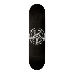 Black Messy Baphomet Skateboard Deck