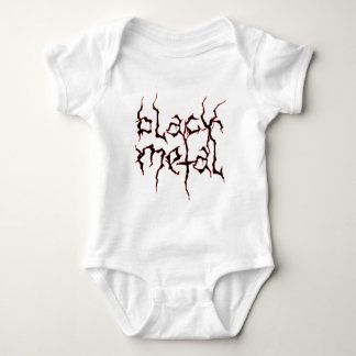 Black Metal Baby Bodysuit