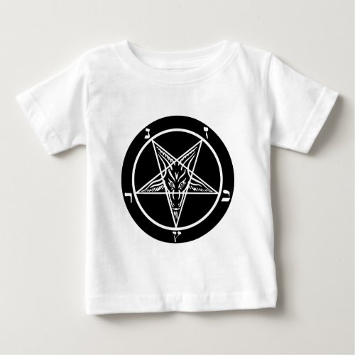 black metal baphomet of darkness baby T_Shirt