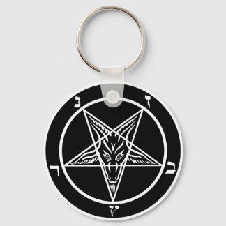 black metal, baphomet of darkness! keychain