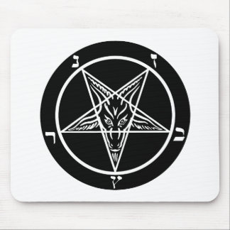 black metal, baphomet of darkness! mouse pad