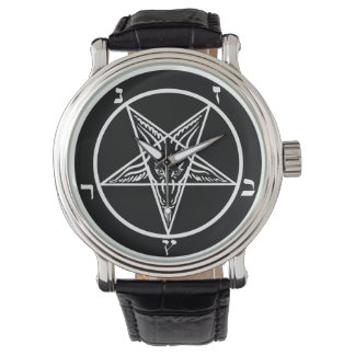 black metal baphomet sigil satan watch