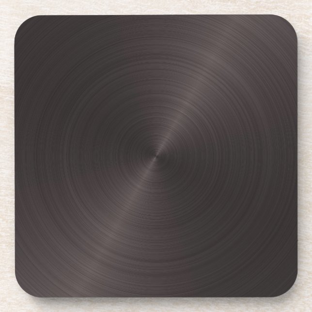 Black Metal Drink Coaster (Front)