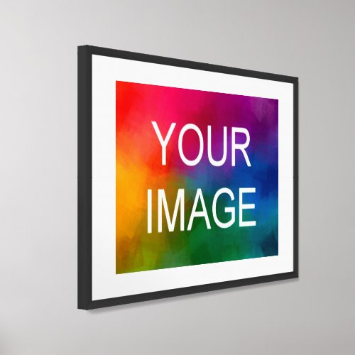 Black Metal Frame Photo Inset Create Your Own Framed Art