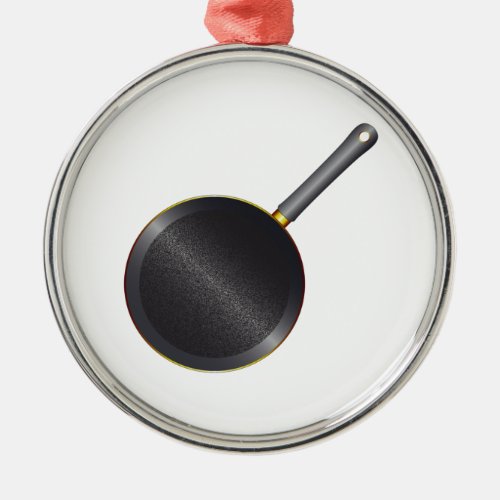 Black Metal Frying Pan Metal Ornament