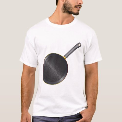 Black Metal Frying Pan T_Shirt