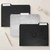 Black Metal Grey Stucco texture Images Monogram F File Folder
