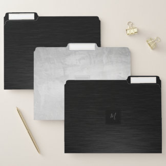 Black Metal Grey Stucco texture Images Monogram F File Folder