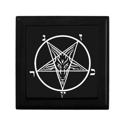 Black metal Satan stash/gift box | Zazzle