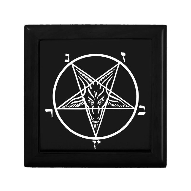 Black metal Satan stash/gift box (Front)
