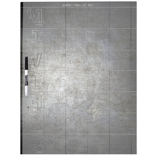 Black Metal WEEKLY Dry Erase Board personalized (Front)