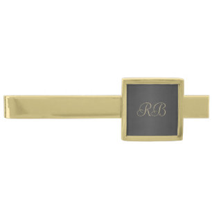 Black Metallic Gold Finish Tie Bar
