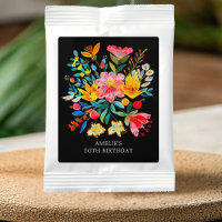 Black Mexican Bright Floral Fiesta Birthday